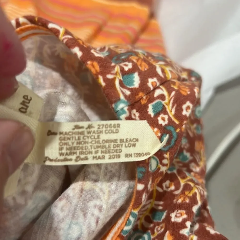Matilda Jane orange and pink sundown multi print romper size 2